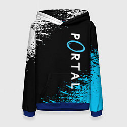 Толстовка-худи женская PORTAL, цвет: 3D-синий