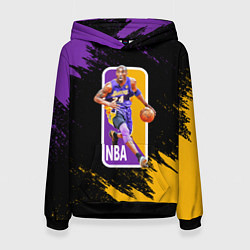 Толстовка-худи женская LA LAKERS KOBE BRYANT, цвет: 3D-черный