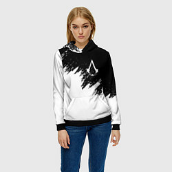 Толстовка-худи женская ASSASSINS CREED, цвет: 3D-черный — фото 2