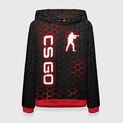 Толстовка-худи женская CS GO, цвет: 3D-красный