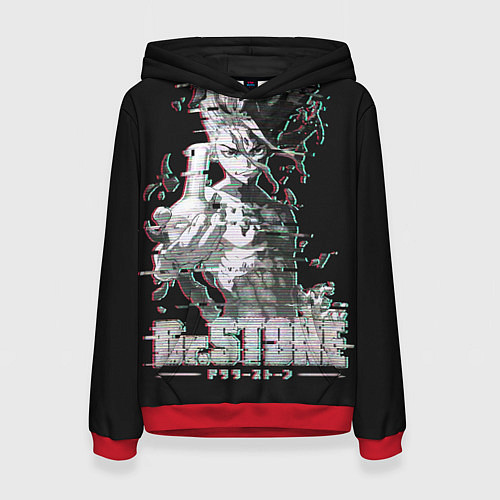 Женская толстовка Доктор Стоун / 3D-Красный – фото 1