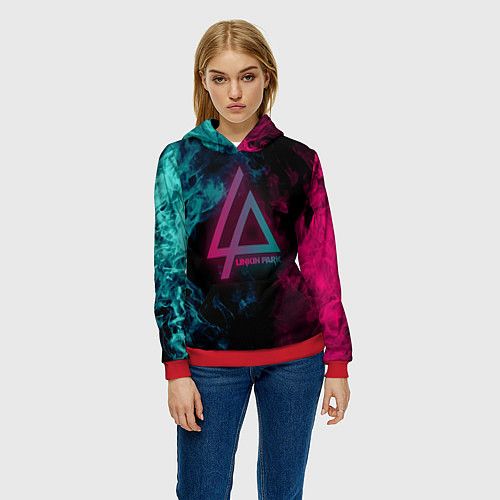 Женская толстовка LINKIN PARK / 3D-Красный – фото 3
