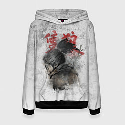 Толстовка-худи женская SEKIRO SHADOW DIE TWICE, цвет: 3D-черный