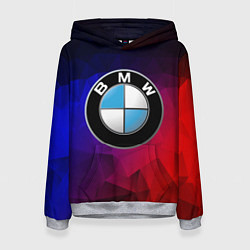Толстовка-худи женская BMW NEON, цвет: 3D-меланж