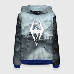 Толстовка-худи женская THE ELDER SCROLLS, цвет: 3D-синий