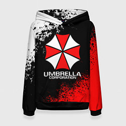 Толстовка-худи женская RESIDENT EVIL UMBRELLA, цвет: 3D-черный