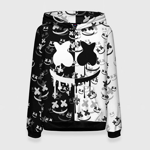 Женская толстовка Fortnite & Marshmello / 3D-Черный – фото 1