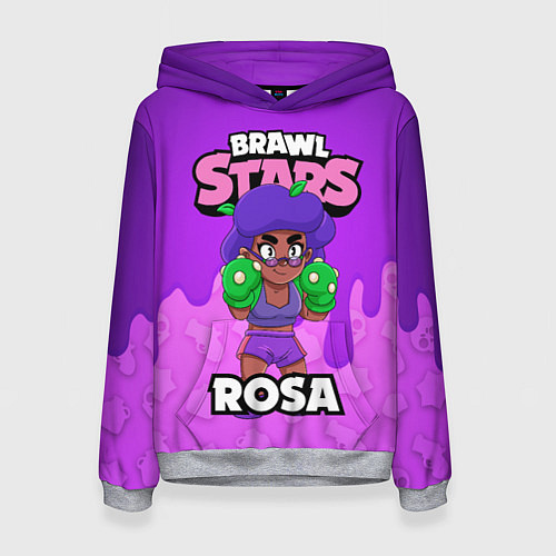 Женская толстовка BRAWL STARS ROSA / 3D-Меланж – фото 1