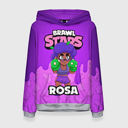 Толстовка-худи женская BRAWL STARS ROSA, цвет: 3D-меланж