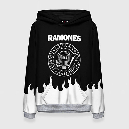 Женская толстовка RAMONES / 3D-Меланж – фото 1