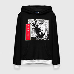Толстовка-худи женская Jojos bizarre adventure Dio, цвет: 3D-белый