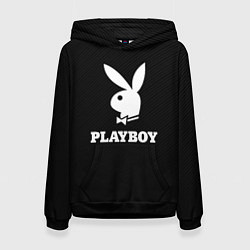 Толстовка-худи женская PLAYBOY, цвет: 3D-черный