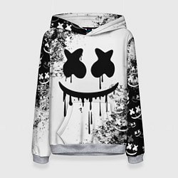 Толстовка-худи женская Marshmello, цвет: 3D-меланж