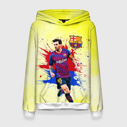 Толстовка-худи женская Месси, цвет: 3D-белый