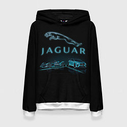 Толстовка-худи женская Jaguar, цвет: 3D-белый