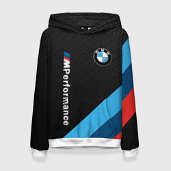 Толстовка-худи женская BMW M PERFORMANCE, цвет: 3D-белый