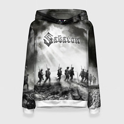 Толстовка-худи женская Sabaton, цвет: 3D-белый