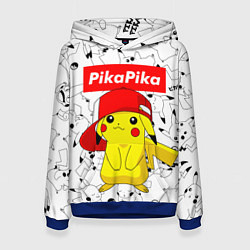 Толстовка-худи женская ПИКАЧУ, цвет: 3D-синий
