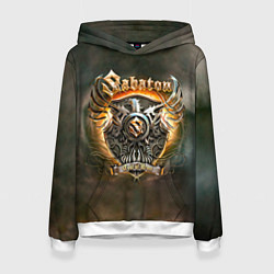Толстовка-худи женская Sabaton, цвет: 3D-белый