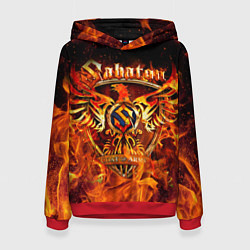 Толстовка-худи женская SABATON, цвет: 3D-красный