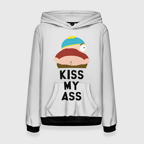 Женская толстовка Kiss My Ass / 3D-Черный – фото 1