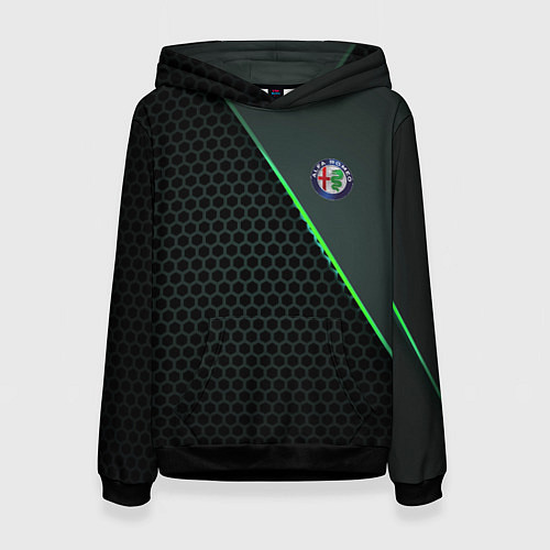 Женская толстовка Alfa Romeo / 3D-Черный – фото 1