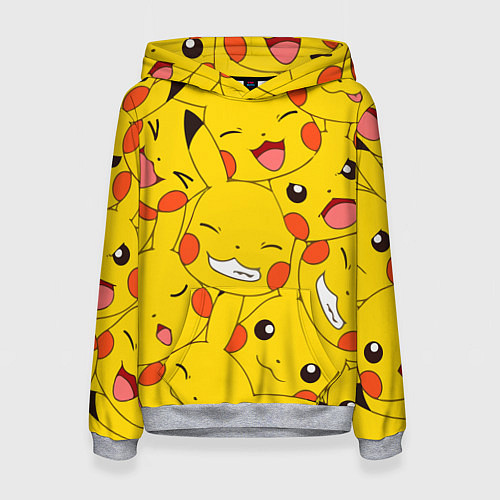 Женская толстовка Pikachu / 3D-Меланж – фото 1