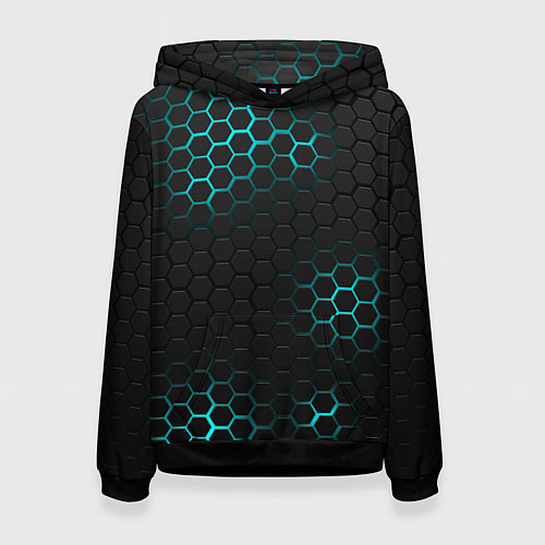 Женская толстовка СТАЛЬНАЯ НЕОНОВАЯ БРОНЯ / 3D-Черный – фото 1