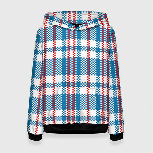 Женская толстовка Текстура Сумка Челнока / 3D-Черный – фото 1