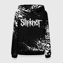 Толстовка-худи женская SLIPKNOT, цвет: 3D-черный