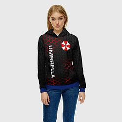 Толстовка-худи женская UMBRELLA CORP, цвет: 3D-синий — фото 2