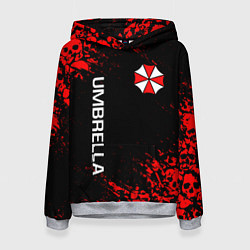 Толстовка-худи женская UMBRELLA CORP, цвет: 3D-меланж