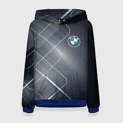 Толстовка-худи женская BMW, цвет: 3D-синий