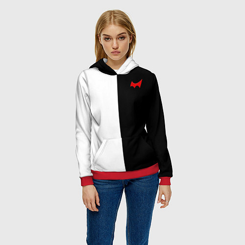 Женская толстовка Monokuma / 3D-Красный – фото 3