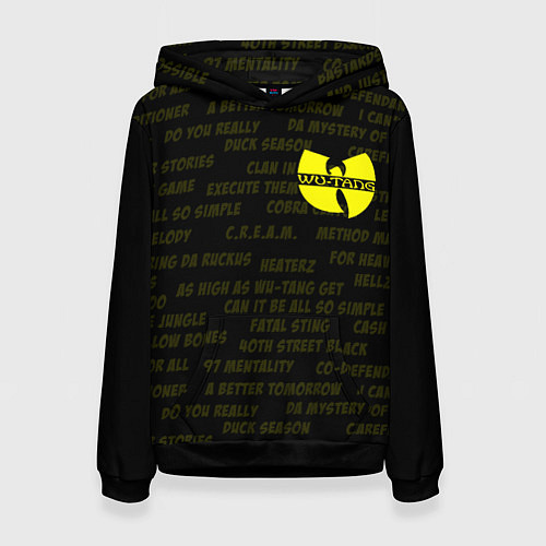 Женская толстовка WU-TANG CLAN / 3D-Черный – фото 1