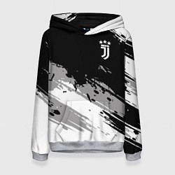 Толстовка-худи женская Juventus F C, цвет: 3D-меланж