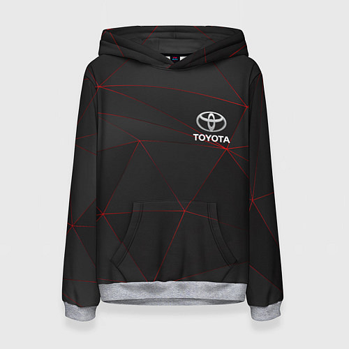 Женская толстовка TOYOTA / 3D-Меланж – фото 1