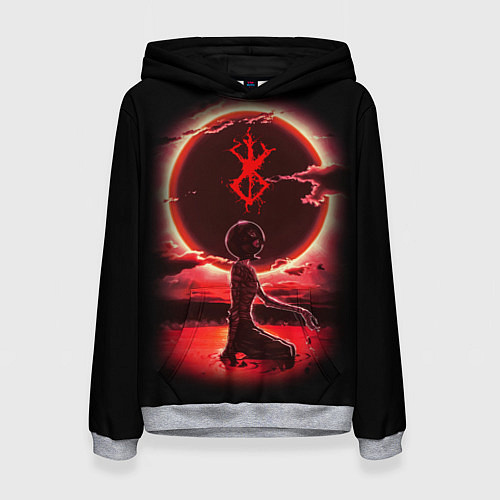 Женская толстовка BERSERK / 3D-Меланж – фото 1