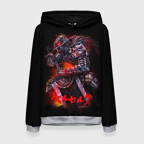 Женская толстовка BERSERK / 3D-Меланж – фото 1