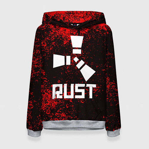 Женская толстовка RUST / 3D-Меланж – фото 1