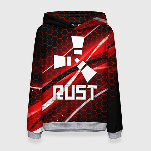 Женская толстовка RUST / 3D-Меланж – фото 1