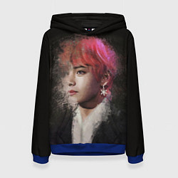 Толстовка-худи женская BTS, цвет: 3D-синий