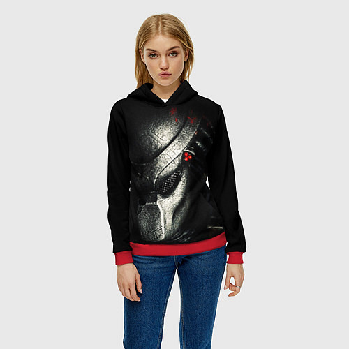 Женская толстовка PREDATOR / 3D-Красный – фото 3