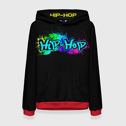 Толстовка-худи женская Hip-Hop, цвет: 3D-красный