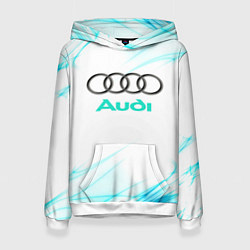 Толстовка-худи женская Audi, цвет: 3D-белый