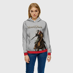 Толстовка-худи женская Mount and Blade, цвет: 3D-красный — фото 2