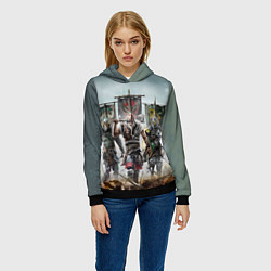 Толстовка-худи женская For Honor, цвет: 3D-черный — фото 2