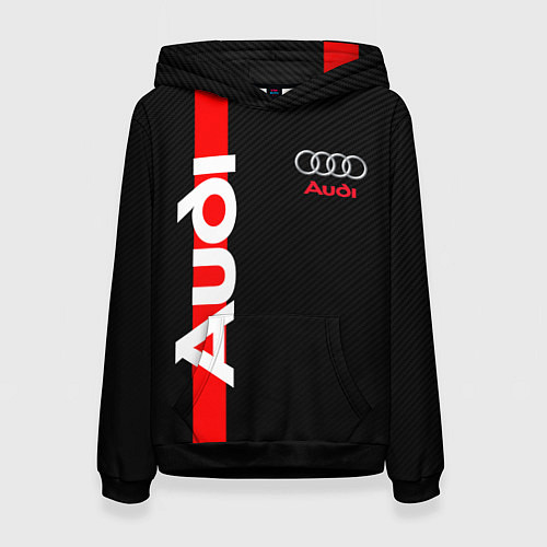 Женская толстовка AUDI SPORT CARBON / 3D-Черный – фото 1