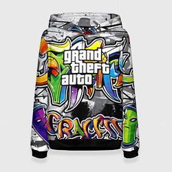 Толстовка-худи женская GTA, цвет: 3D-черный