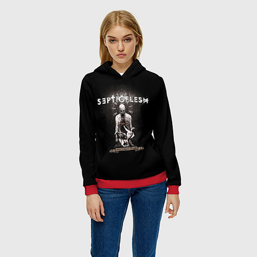 Женская толстовка Septicflesh / 3D-Красный – фото 3